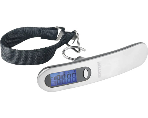 Digitálna váha príručná na batožinu, 0,05-50 kg Batožinová váha s popruhom a digitálnym displejom