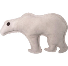 Dekoratívna figúrka ľadového medveďa z látky