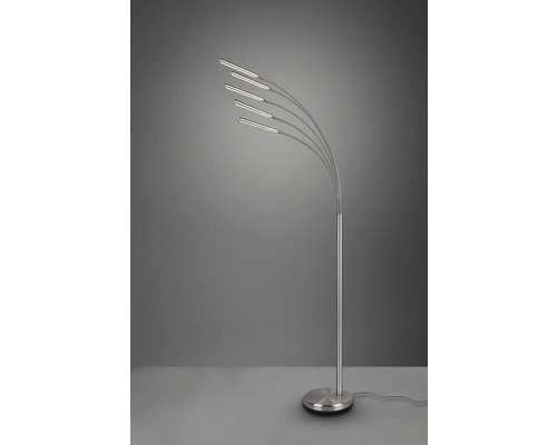 Stojacia lampa s piatimi ramenami a okrúhlou základňou