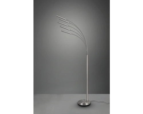 Stojacia lampa s piatimi kovovými ramenami
