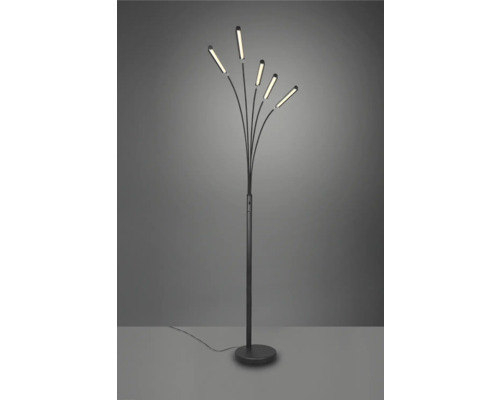 Stojaca lampa s piatimi ramenami