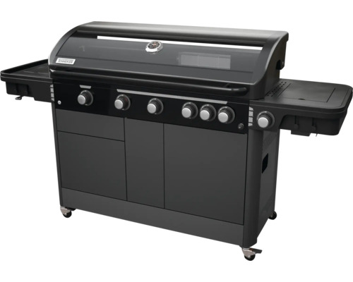 Plynový gril s odkladacími plochami a kolieskami