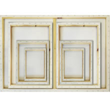 Sada plátien s dreveným rámom v rôznych veľkostiach