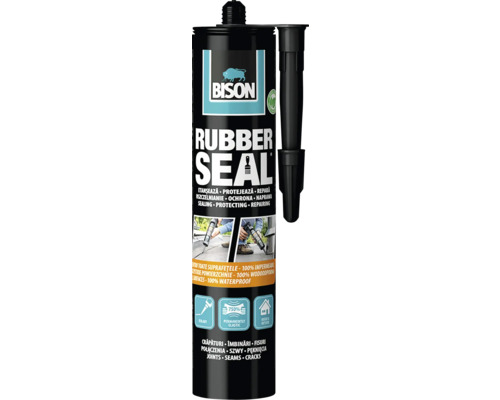Izolačný náter BISON RUBBER SEAL Univerzálny 310 g Tmelová kartuša Bison Rubber Seal
