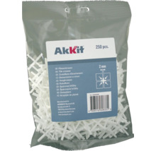 Balenie dištančných krížikov, 2 milimetre, 250 kusov