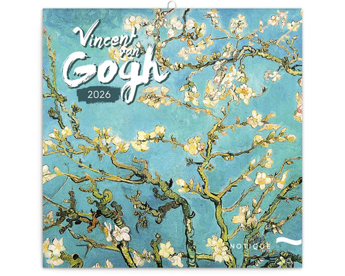 Kalendár Vincent van Gogh 2026 Kalendár Vincenta van Gogha na rok 2026 s motívom kvitnúcich mandlí