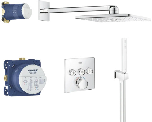 Sprchový systém Grohe s hlavovou sprchou, ručnou sprchou a termostatom