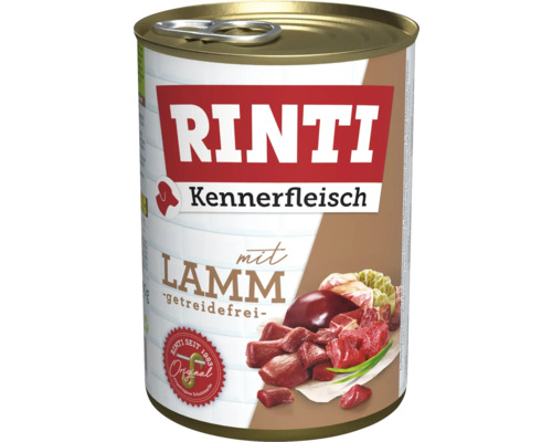 Rinti konzervované krmivo pre psov s jahňacím mäsom