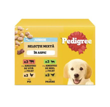 Pedigree Junior Miešaný výber v aspiku pre mladé psy
