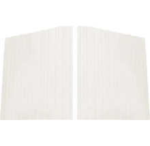 Dve biele drevené brány