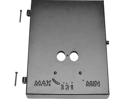 Kryt so skrutkami pre ohnisko