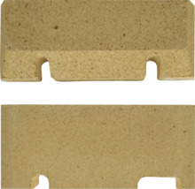 Žiaruvzdorná tehla s výrezmi