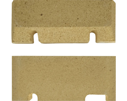 Žiaruvzdorná tehla s výrezmi