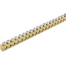 Uzemňovacia lišta z mosadze so skrutkami