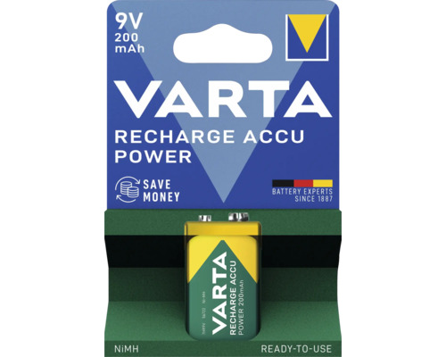 Batéria VARTA 1xE-Block 6F22 dobíjacia