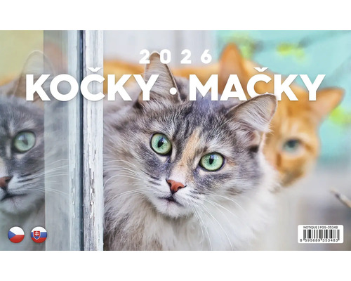 Kalendár s mačkami na rok 2026