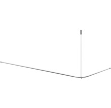 Rohová sprchová tyč so stropnou podperou