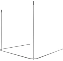 Tyč na sprchový záves do rohu