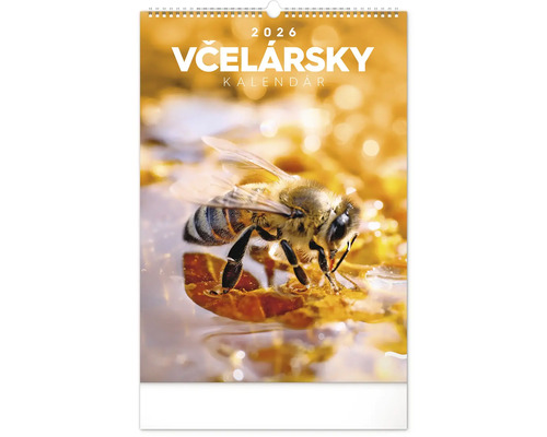 Včelársky kalendár 2026 s detailným záberom včely