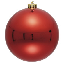 Červená vianočná guľa so závesom