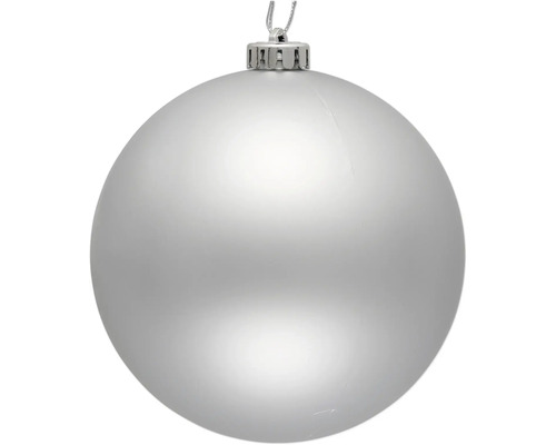 Strieborná vianočná guľa na zavesenie