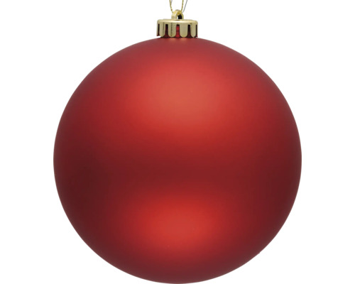 Červená vianočná guľa so závesom