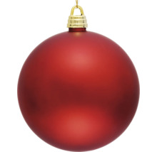 Červená vianočná guľa na zavesenie