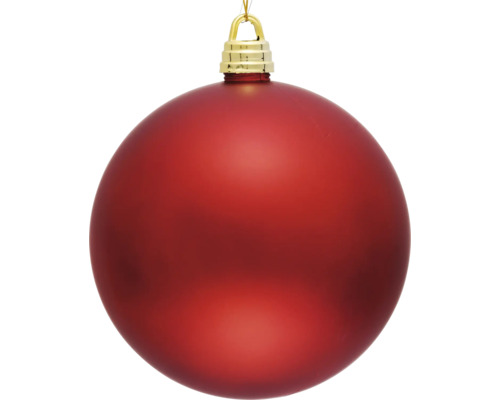 Červená vianočná guľa na zavesenie