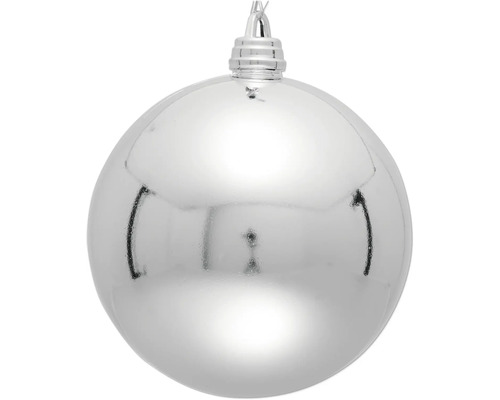 Vianočná ozdoba Lafiora 30 cm strieborná lesklá Vianočná guľa z plastu