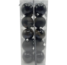 Balenie dvanástich čiernych vianočných gúľ