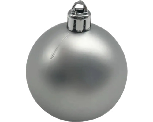 Strieborná vianočná guľa