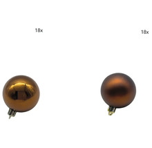 Osemnásť vianočných gúľ v matnom a lesklom prevedení