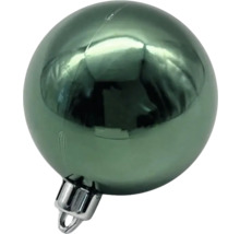 Zelená sklenená vianočná guľa so závesom