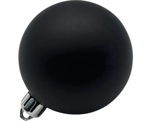 Čierna vianočná guľa so závesom
