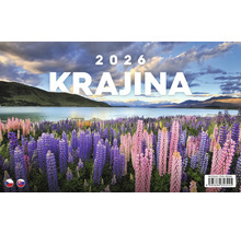 Výrez kalendára 2026 s motívom krajiny