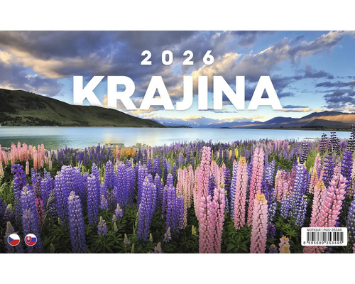 Výrez kalendára 2026 s motívom krajiny