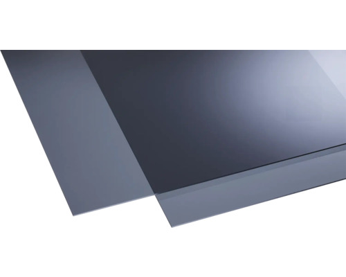 Farebná akrylová doska 3x250x500 mm hladká sivá Priesvitná plastová doska