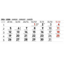 Kalendárny list január 2026