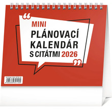 Mini plánovací kalendár s citátmi pre rok 2026