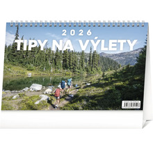 Stolový kalendár 2026 s tipmi na výlety a motívom prírody