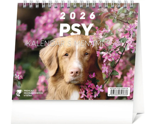 Stolový kalendár Psy 2026