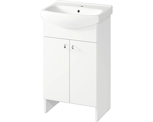 Kúpeľňová skrinka s umývadlom Cersanit Bianco Cersania New 50 S509-039-DSM
