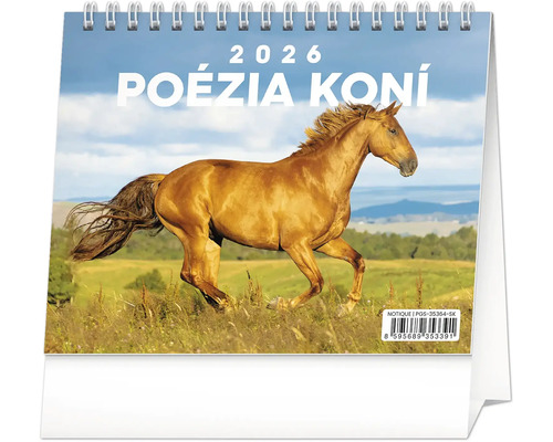 Stolový kalendár Poézia koní na rok 2026