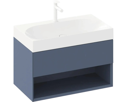 Umývadlo so skrinkou a otvorenou priehradkou