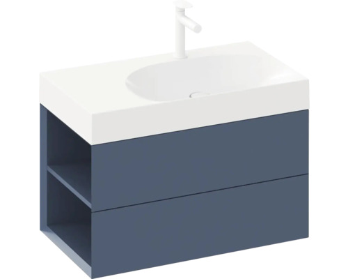 Skrinka pod umývadlo s dvoma zásuvkami a úložným priestorom