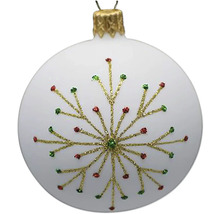 Vianočná ozdoba s motívom snehovej vločky