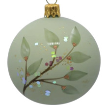 Vianočná ozdoba s listovým dekorom pre slávnostné dekorácie