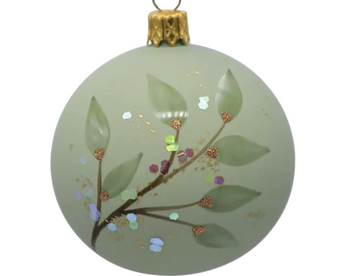 Vianočná ozdoba s listovým dekorom pre slávnostné dekorácie