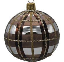 Vianočná guľa s mriežkovým vzorom na dekoráciu