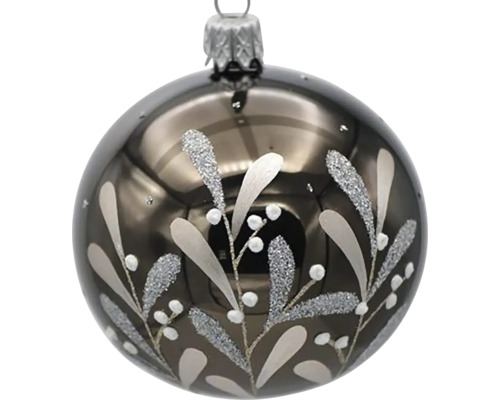 Vianočná guľa s kvetinovým vzorom